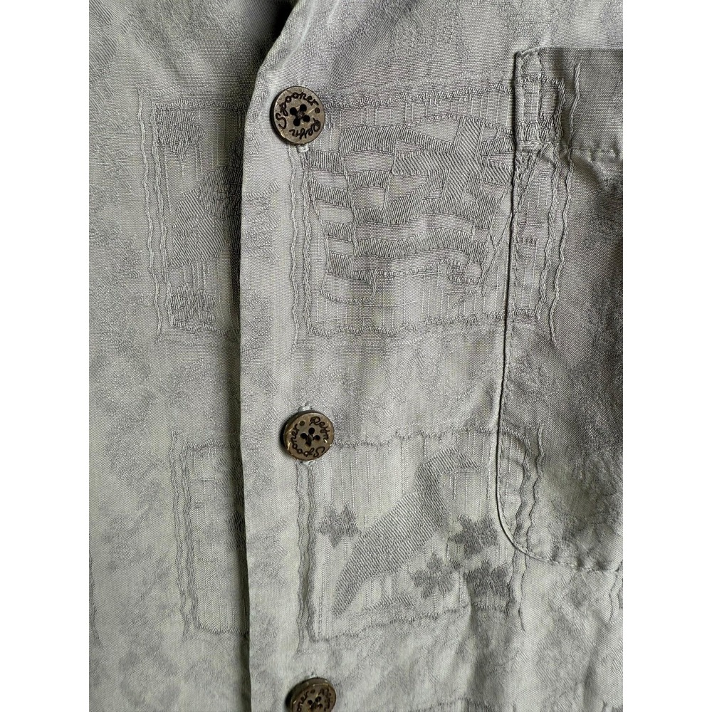Reyn Spooner Shirt Mens Medium Silk Hawaiian Traditionals‎ Limited Issue Aloha - Picture 5 of 6
